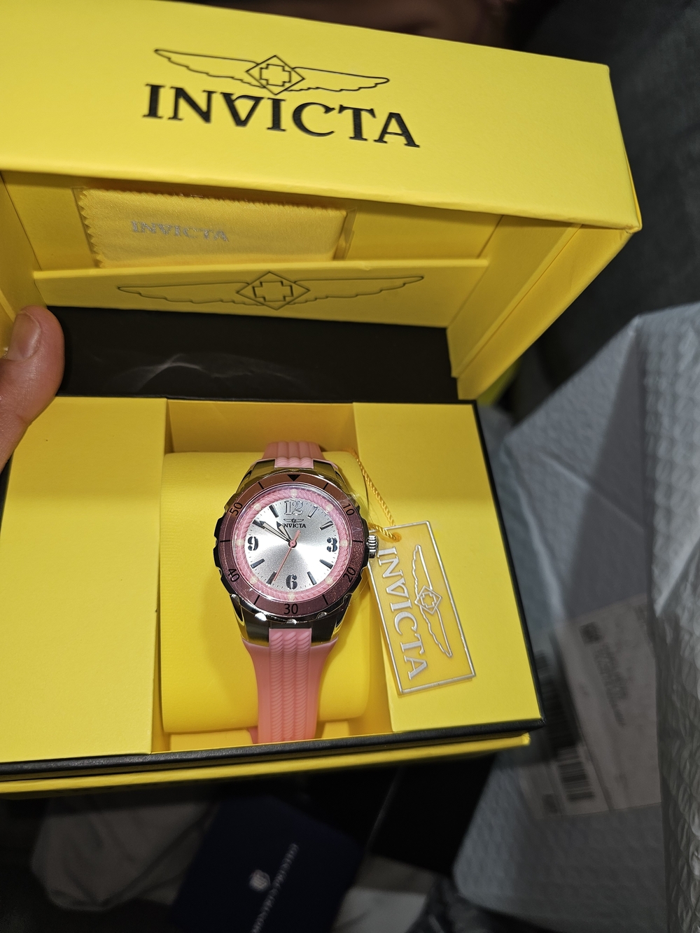 Invicta Women’s Pink Silicone Strap Watch